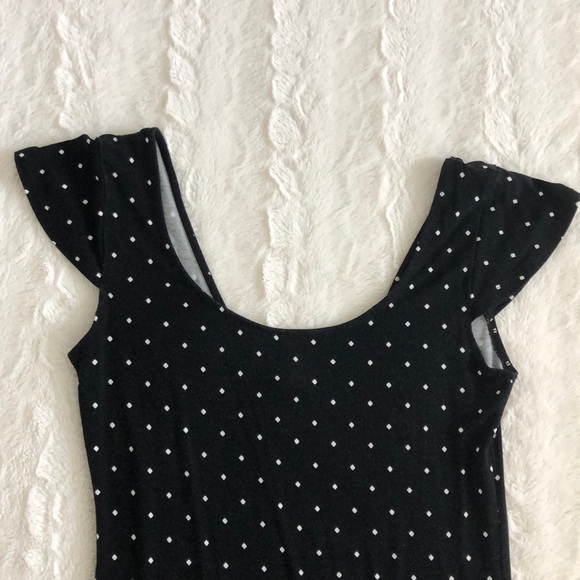 Black & White Polka Dot Dress - Picture 2 of 3